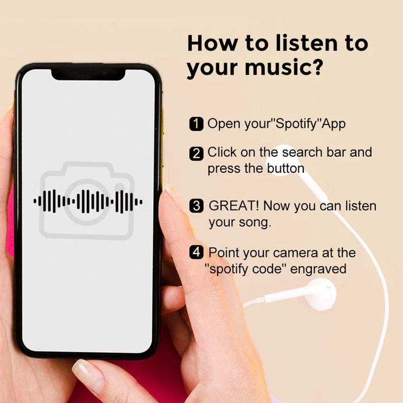 Customizable Spotify Photo Music Plaque Night Light