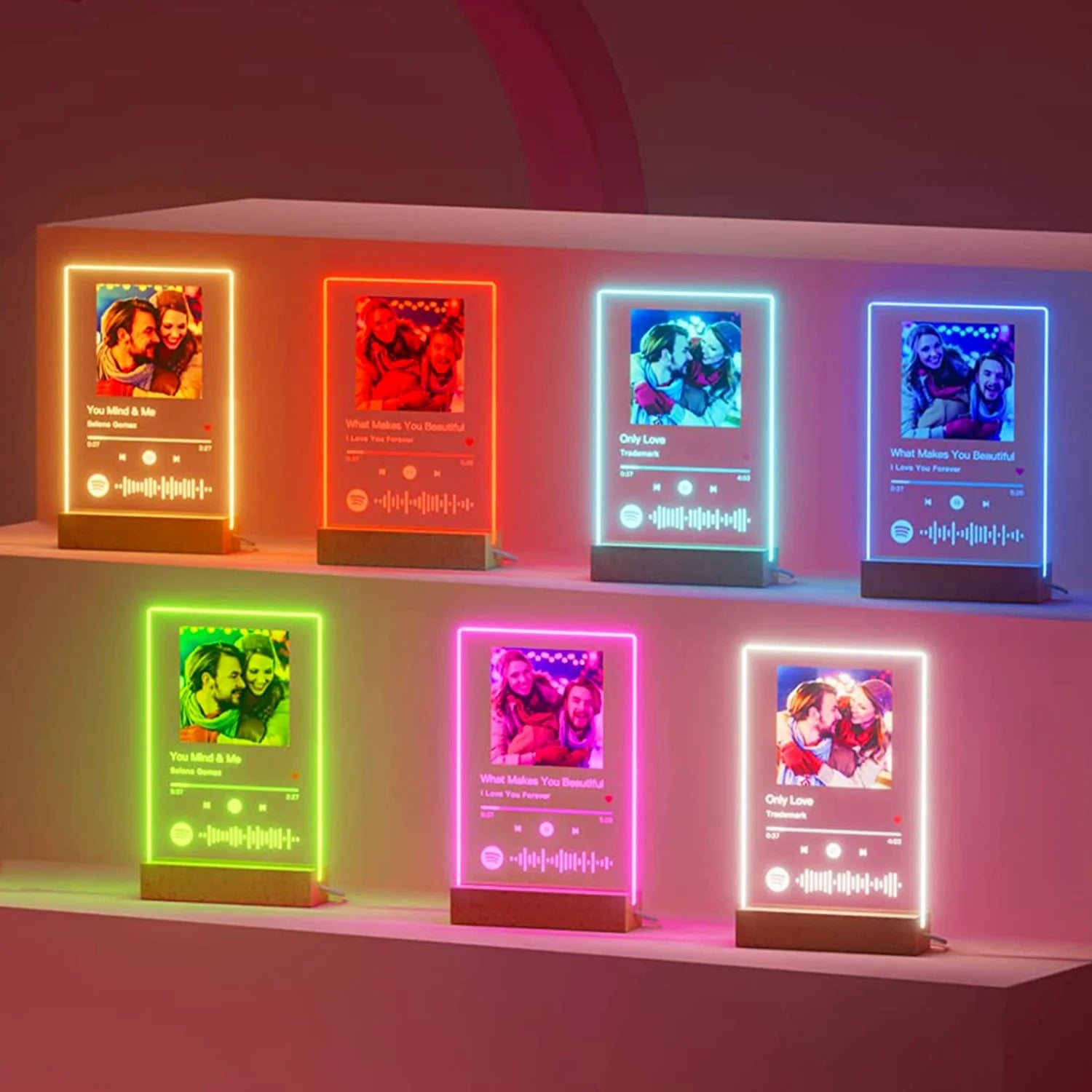 Customizable Spotify Photo Music Plaque Night Light